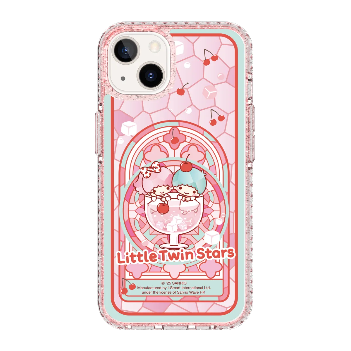 san25-0043-iphone-13-golden-case-magsafe-compatible-pink-glitter