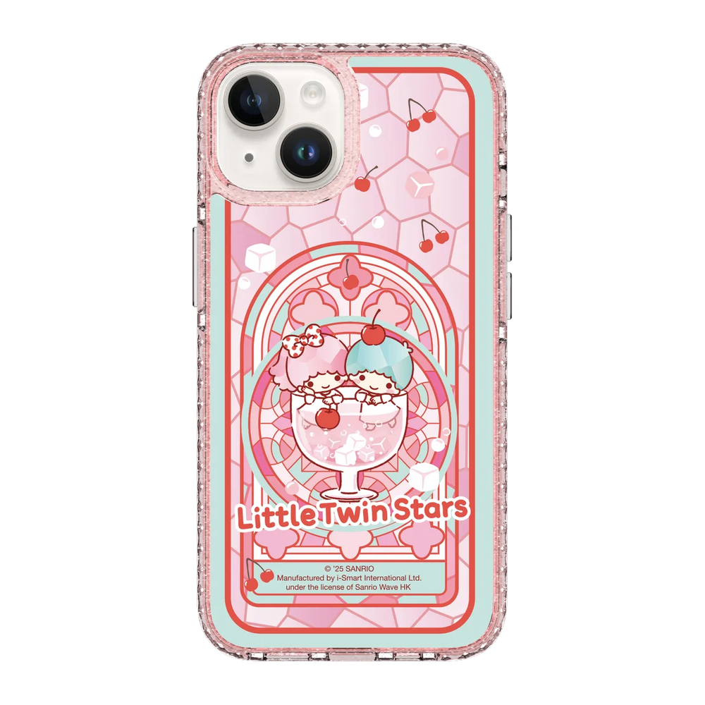 san25-0043-iphone-14-golden-case-magsafe-compatible-pink-glitter