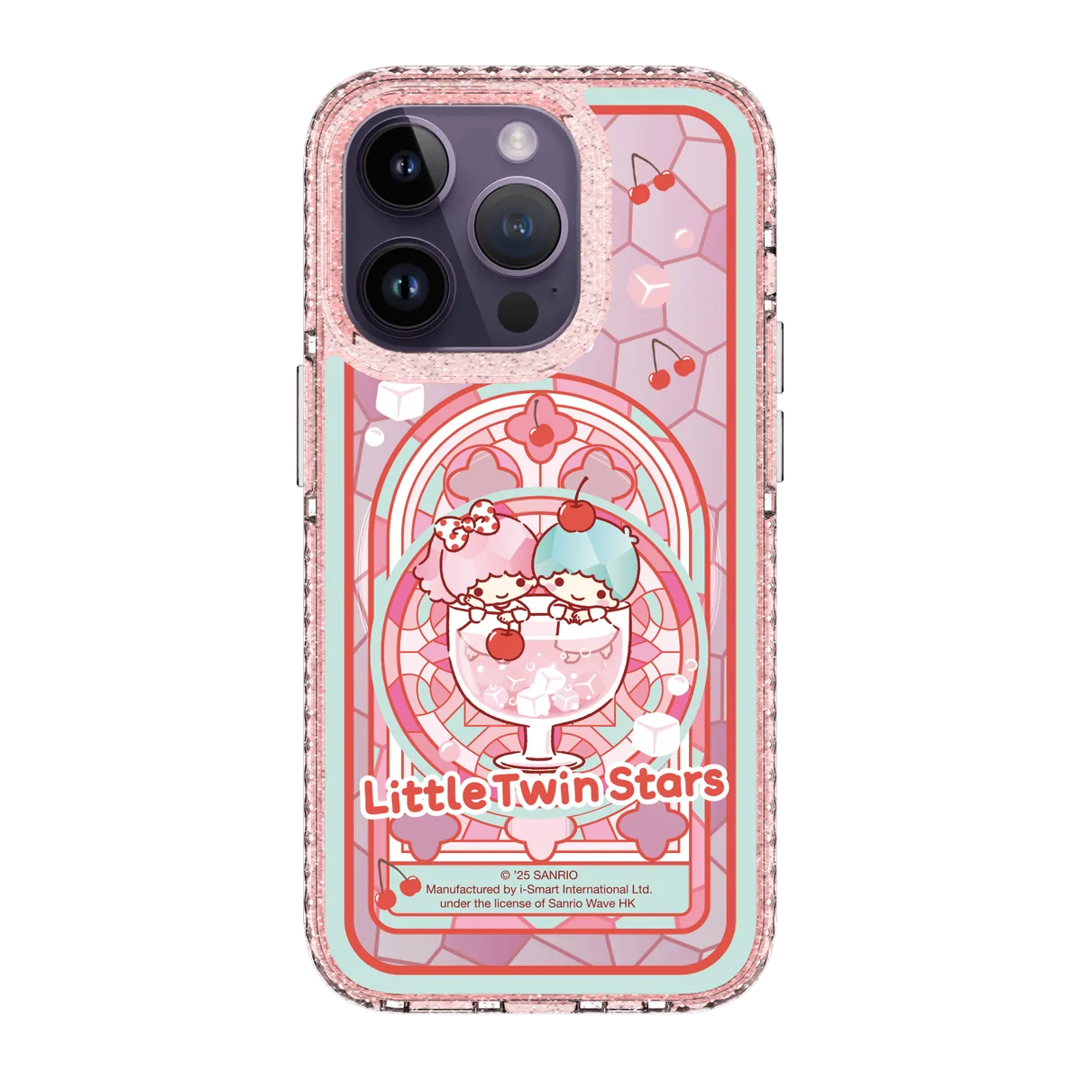 san25-0043-iphone-14-pro-golden-case-magsafe-compatible-pink-glitter