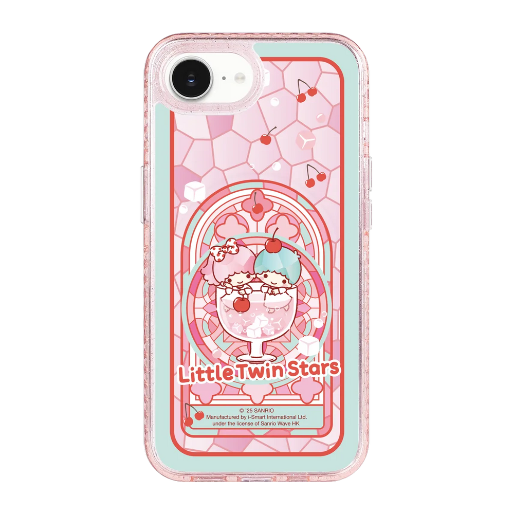 san25-0043-iphone-16-e-golden-case-magsafe-compatible-pink-glitter