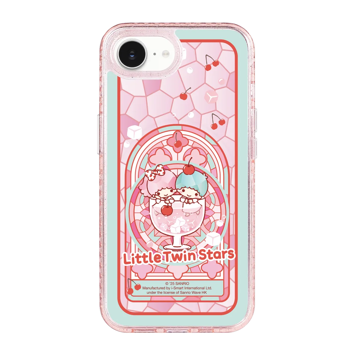 san25-0043-iphone-16-e-golden-case-magsafe-compatible-pink-glitter