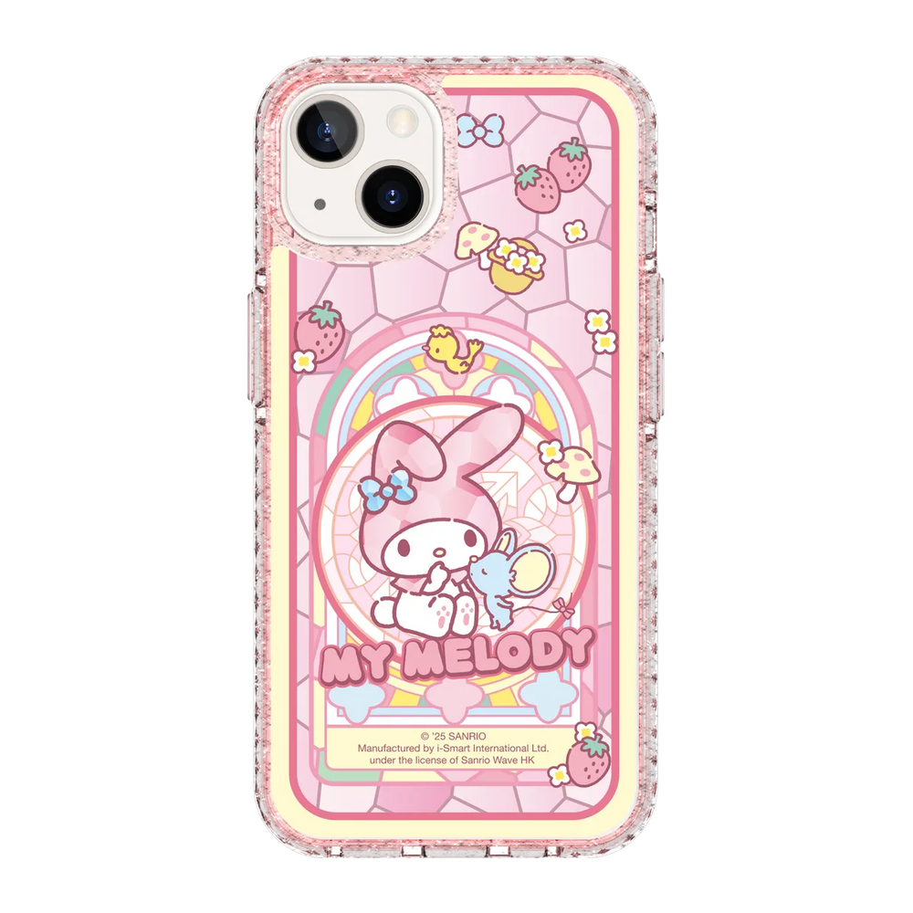 san25-0045-iphone-13-golden-case-magsafe-compatible-pink-glitter