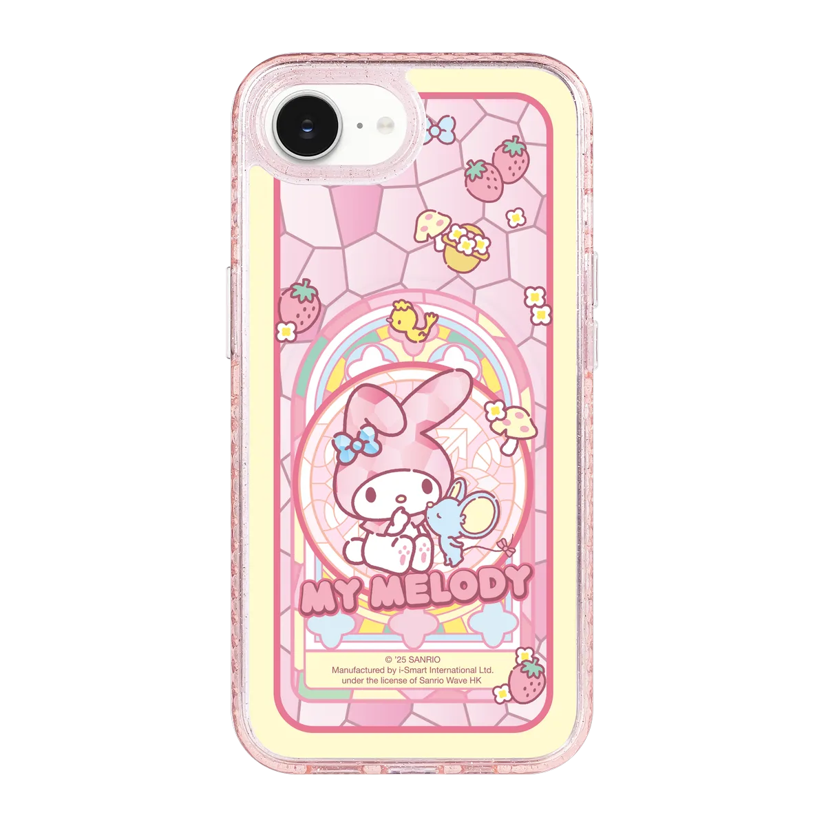 san25-0045-iphone-16-e-golden-case-magsafe-compatible-pink-glitter