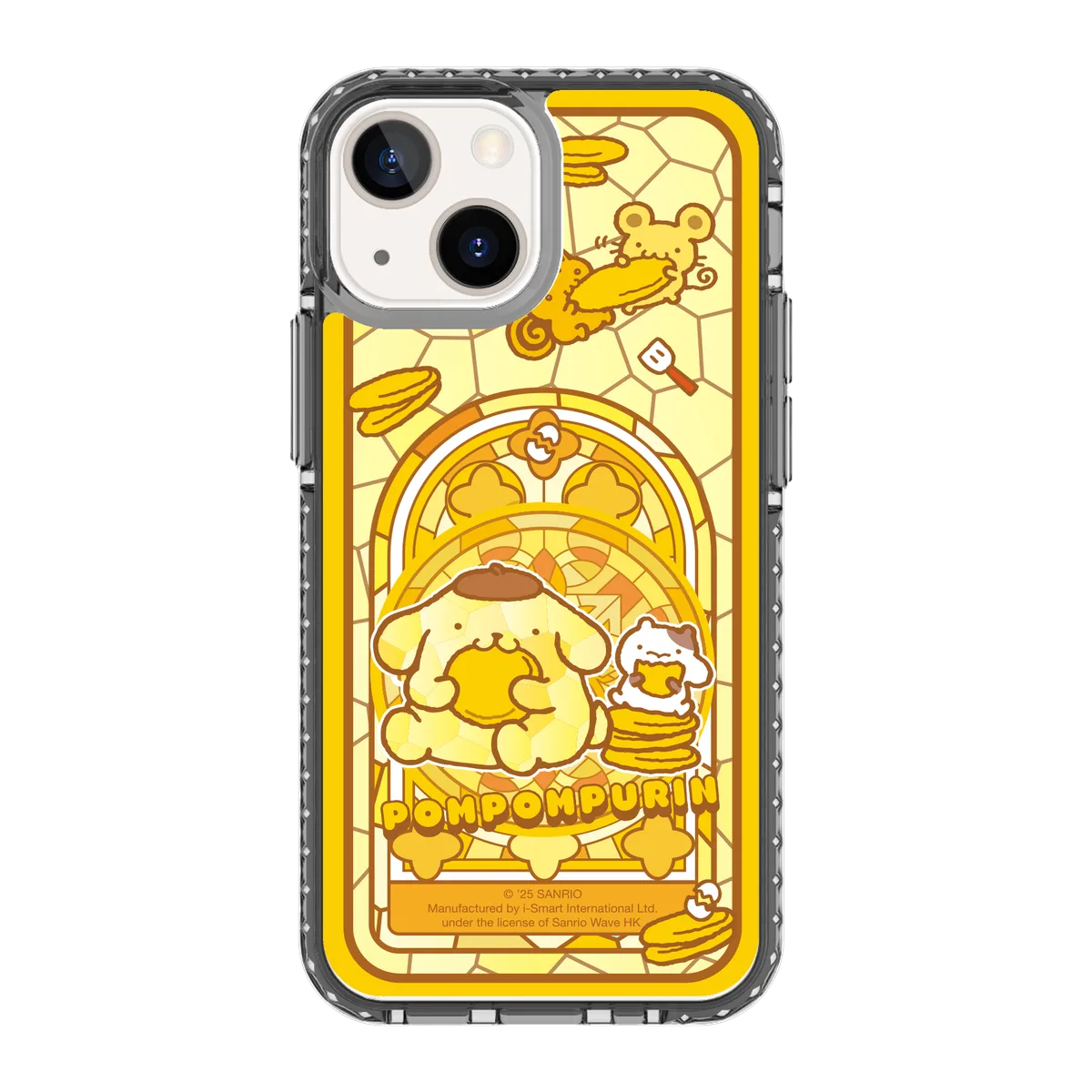 san25-0046-iphone-13-mini-golden-case-magsafe-compatible-transparent-black