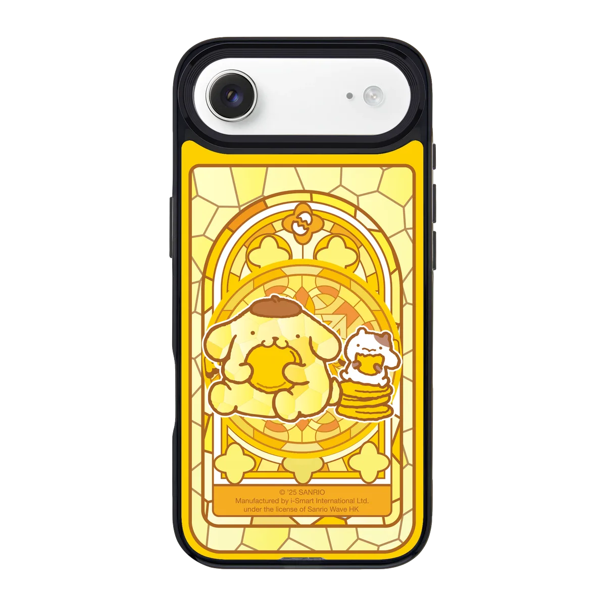 san25-0046-iphone-17-air-goldensnap-case-magsafe-compatible-transparent-black