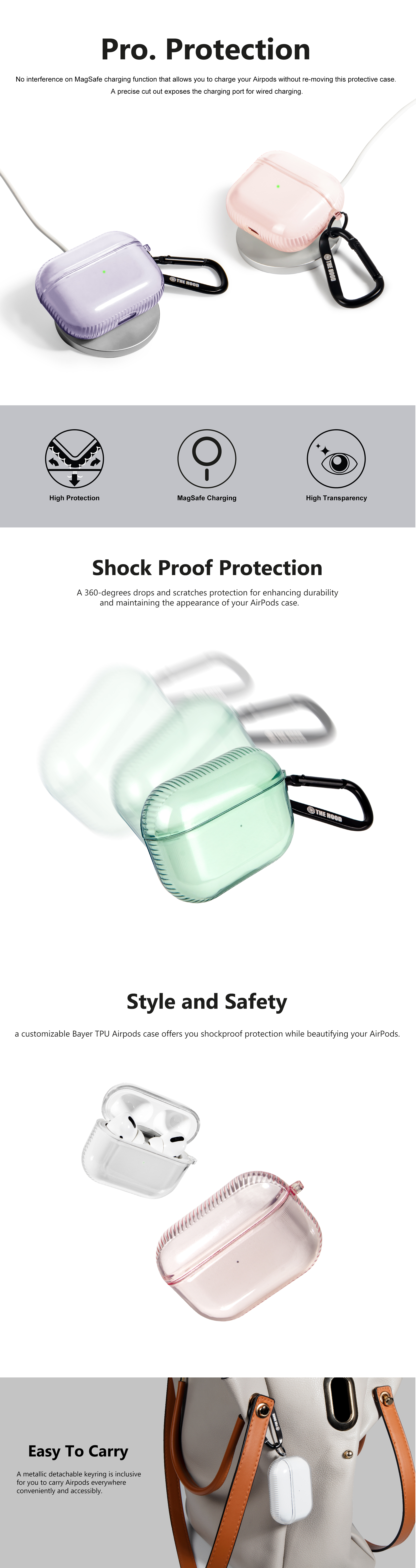 Durable Impact-resistant Hard Case for AirPods 3 with 360 Protection