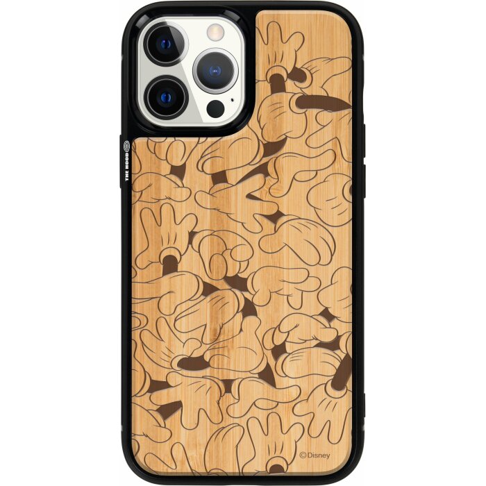 iPhone 13 Pro Max Wooden Phone Case｜Disney Mickey Friends